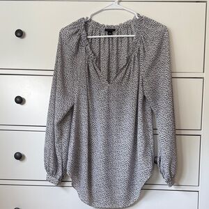 Women's Black and White Polka dot top